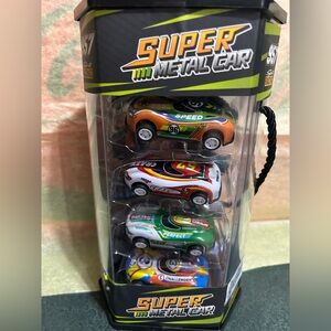 957 Sports Racing Super Metal Car 12 Pack Pull Back Diecast Cars